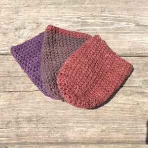 Lot of 3 handmade coozies for any beverage!